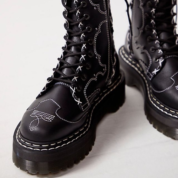 Dr. Martens Men\'s Jadon Hi LIMITED EDITION x Gothic Americana Black Wanama RARE! Dr. Martens Men main image 4